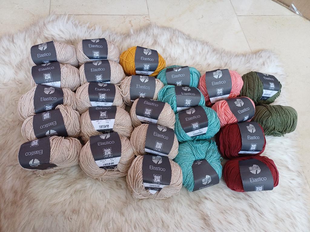 Mooie wol Lana Grossa Elastico Ibiza deken haken Knotten !, Ophalen of Verzenden, Nieuw, Haken, Wol of Garen