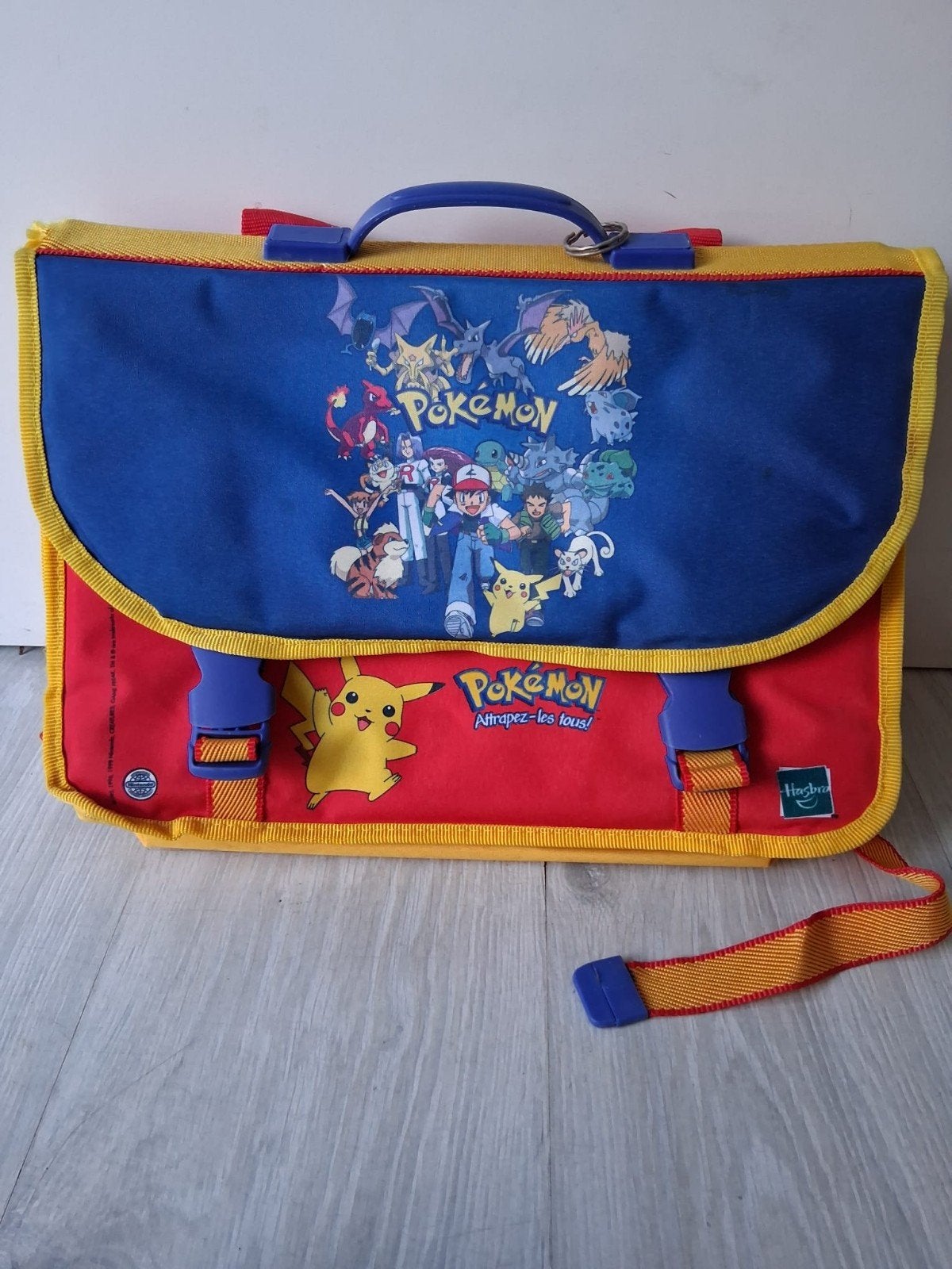 Vintage Pokémon Tas 1999 Nintendo Pikachu Schooltas, Sieraden, Tassen en Uiterlijk, 30 tot 40 cm, Overige kleuren, Aktetas of Boekentas