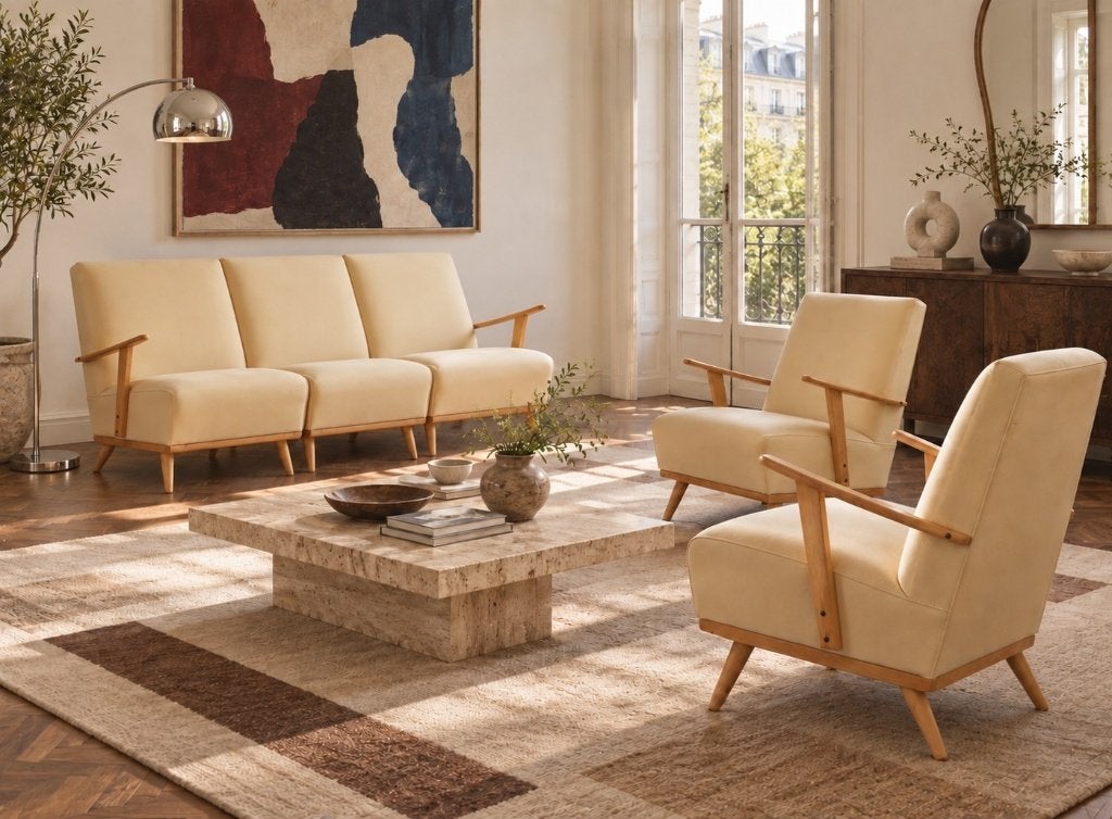 Vintage modulaire zitset – vijf elementen, Ophalen