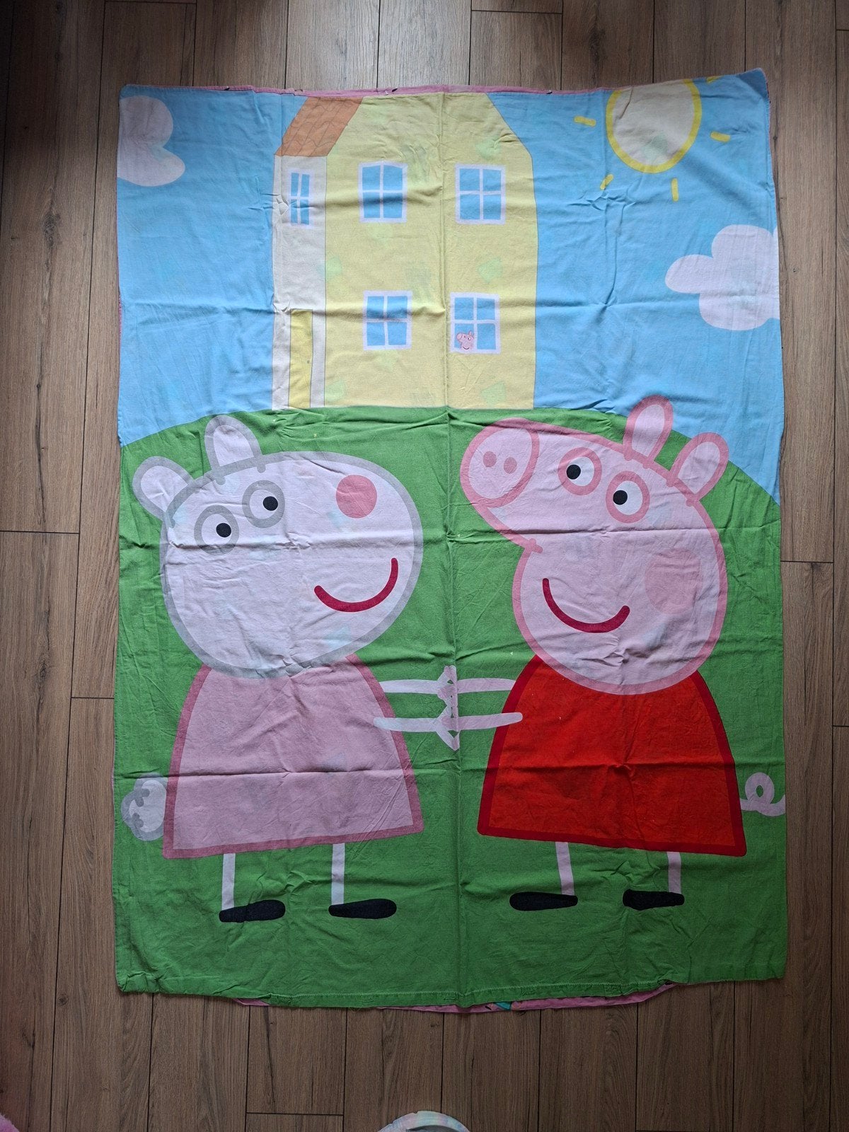 Peppa Pig kinderdekbedovertrek 120 x 150, Kinderen en Baby's, Kinderkamer | Beddengoed, Overige kleuren, Meisje, Dekbedovertrek