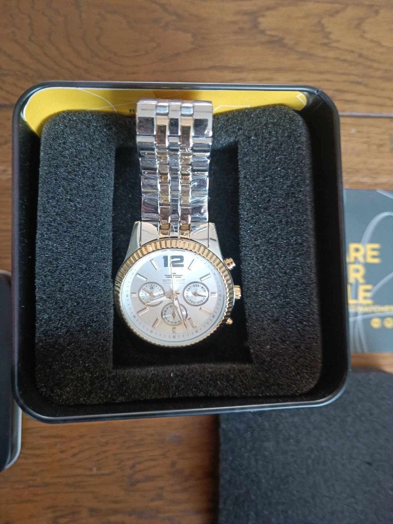 Rotocraft Heren Horloge - nieuw - vaste prijs, Ophalen of Verzenden, Nieuw, Staal, Overige merken