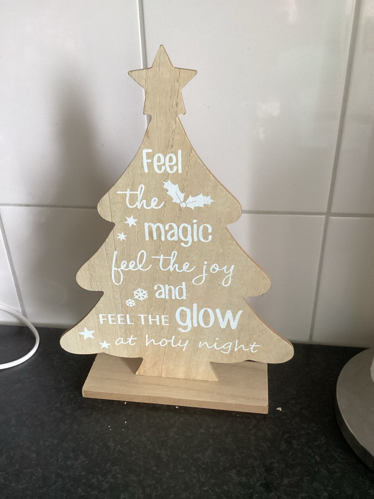 Houten kerstboom met tekst, Diversen, Kerst, Ophalen of Verzenden, Nieuw