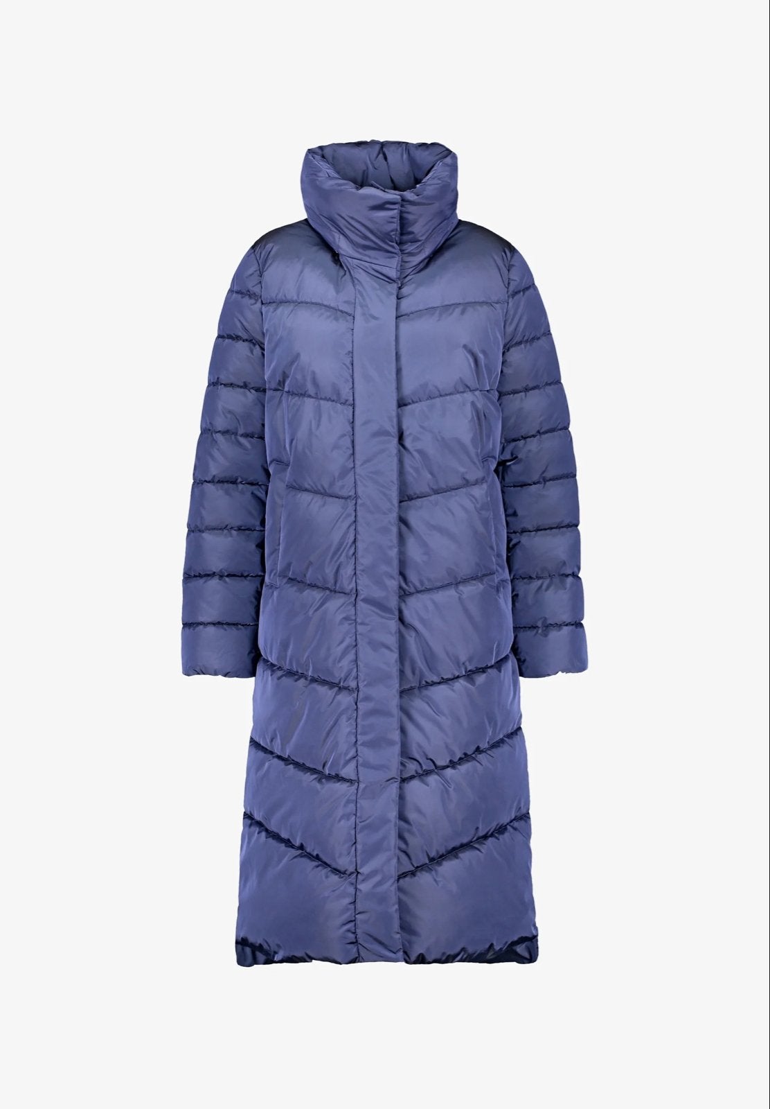 Warme lange winterjas van Gerry Weber, maat 48, Ophalen of Verzenden, Zo goed als nieuw, Maat 46/48 (XL) of groter, Blauw
