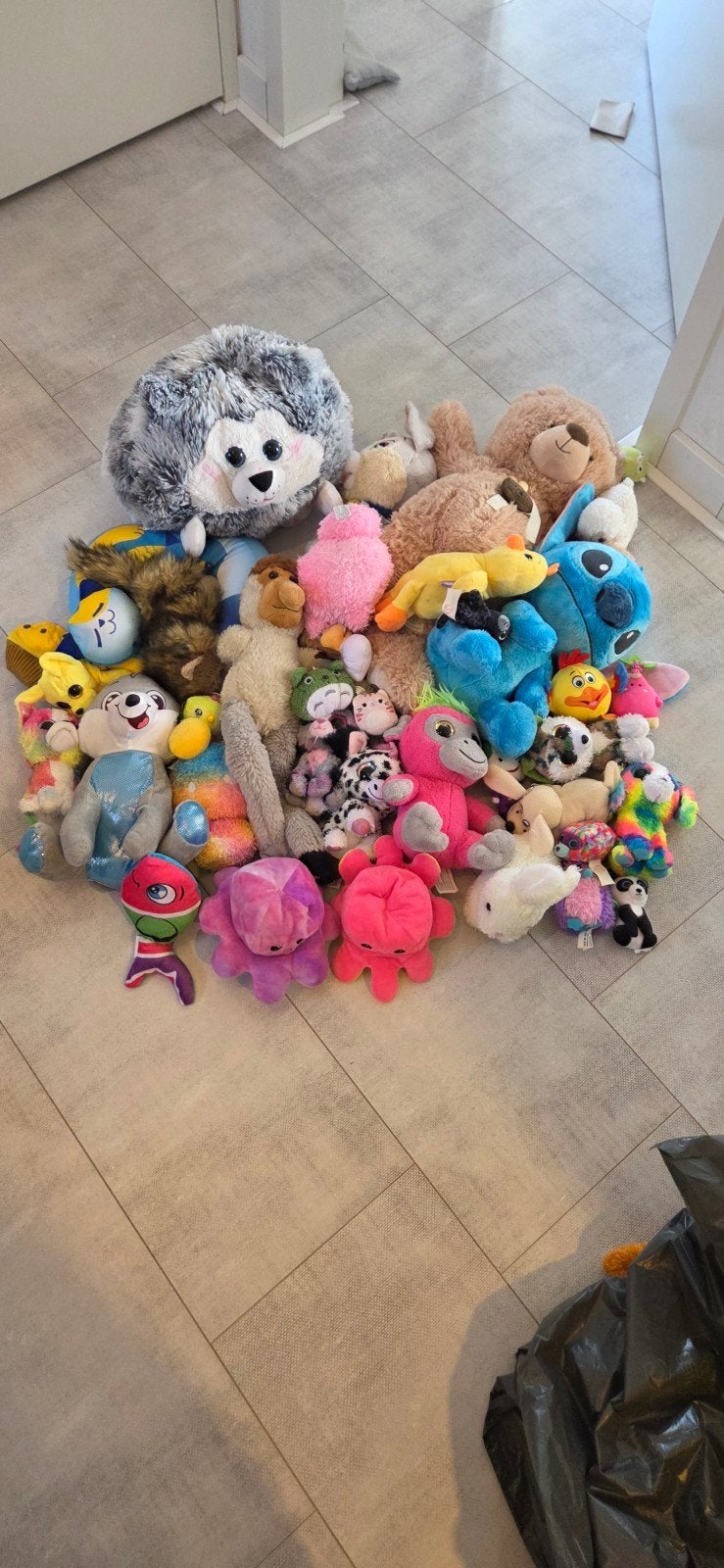 Grote verzameling knuffels, diverse soorten en maten, Ophalen, Gebruikt, Overige merken, Overige karakters