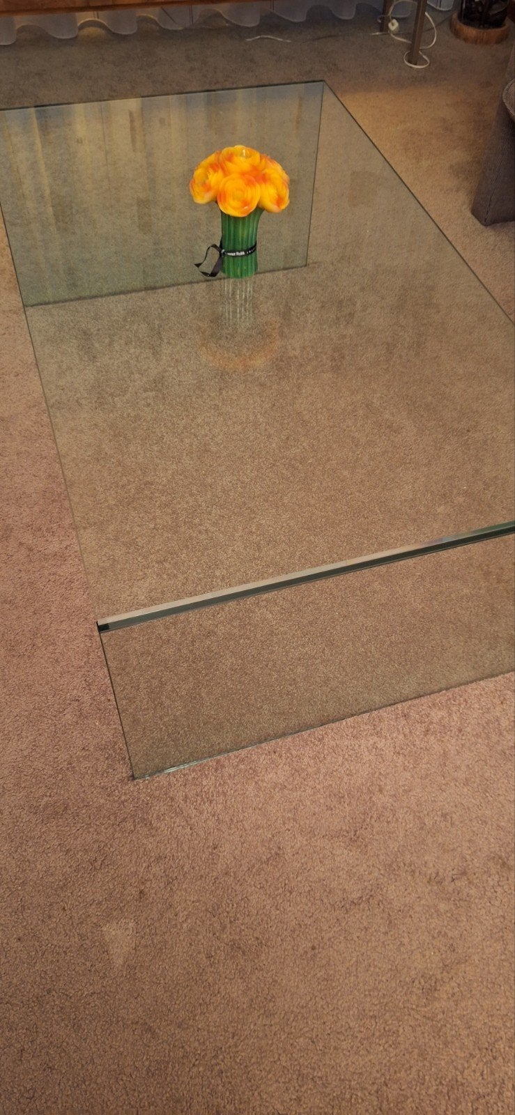 glazen salontafel, Ophalen, Rechthoekig, 100 tot 150 cm, 50 tot 100 cm