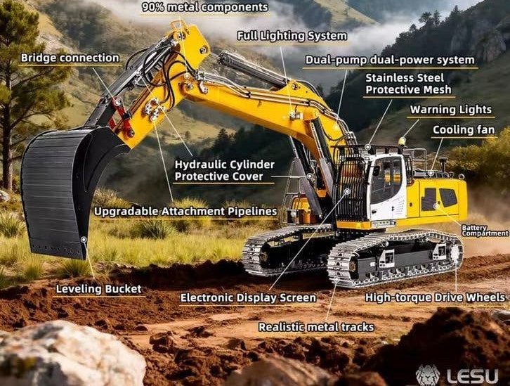 Liebherr R956 Lesu RC 1/14, Ophalen of Verzenden