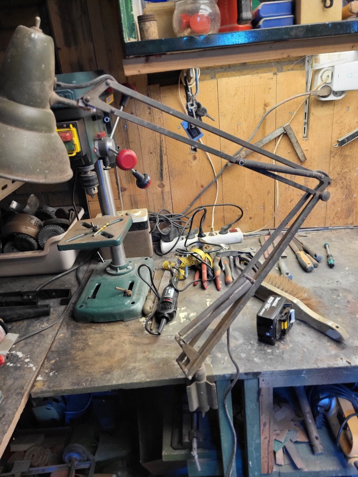 werklamp, Ophalen