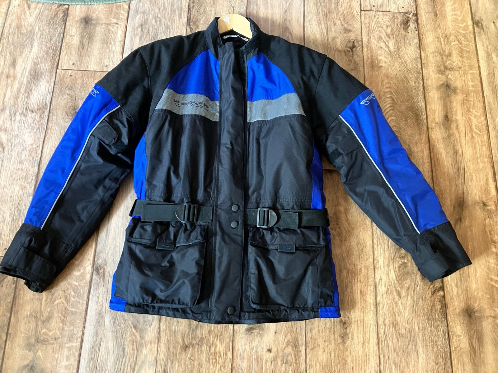Difi Motorjas Textiel Maat M - Zwart/Blauw met Binnenjas, Ophalen of Verzenden, Tweedehands, Heren, Jas | textiel