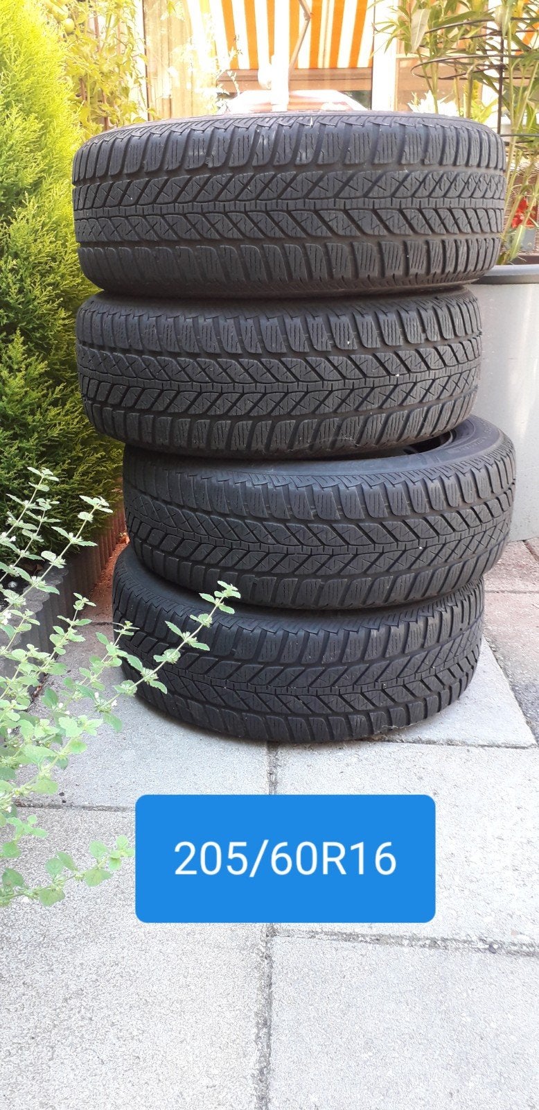 Set van 4 winterbanden op stalen velgen in zeer goede staat, Ophalen, 16 inch, Banden en Velgen, Personenwagen