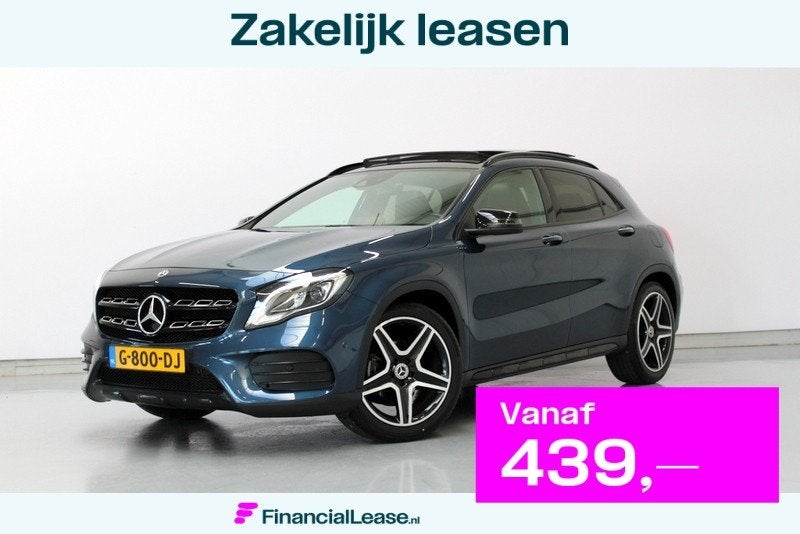 Mercedes-Benz GLA 180 Business Solution AMG Night Upgrade 12, Gebruikt, 4 cilinders, Blauw, 122 pk