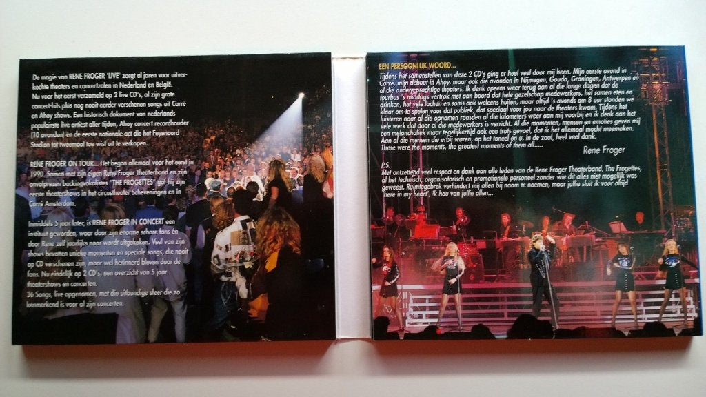 Rene Froger - Live In Concert, Ophalen of Verzenden, Zo goed als nieuw, Pop, Album
