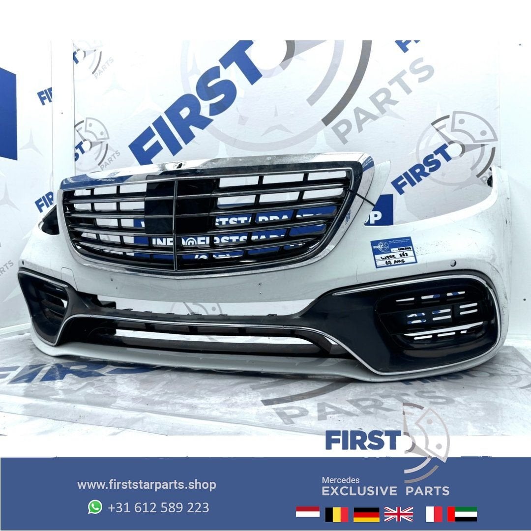 W222 Facelift S63 S65 AMG Voorbumper Origineel Mercedes 2018, Gebruikt, -, Voor, Ophalen of Verzenden