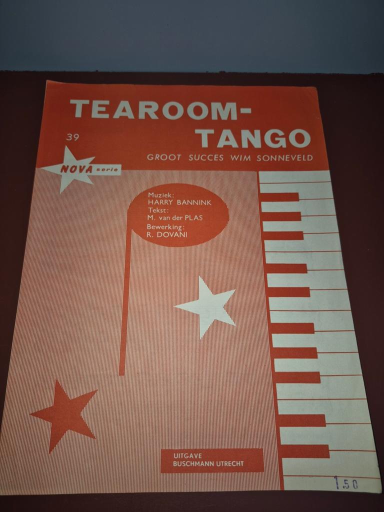 Tearoom-Tango Nr. 39- Groot succes Wim Sonneveld, Muziek en Instrumenten, Bladmuziek, Ophalen of Verzenden, Gebruikt, Artiest of Componist