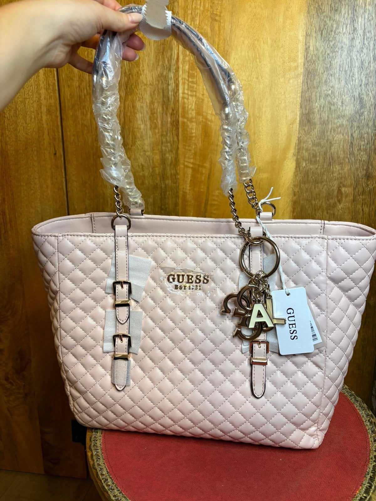 Guess tas roze, Verzenden, Nieuw, Roze, Handtas