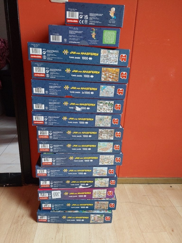 diverse Jan van  Haasteren puzzels, Ophalen, 500 t/m 1500 stukjes, Zo goed als nieuw, Legpuzzel