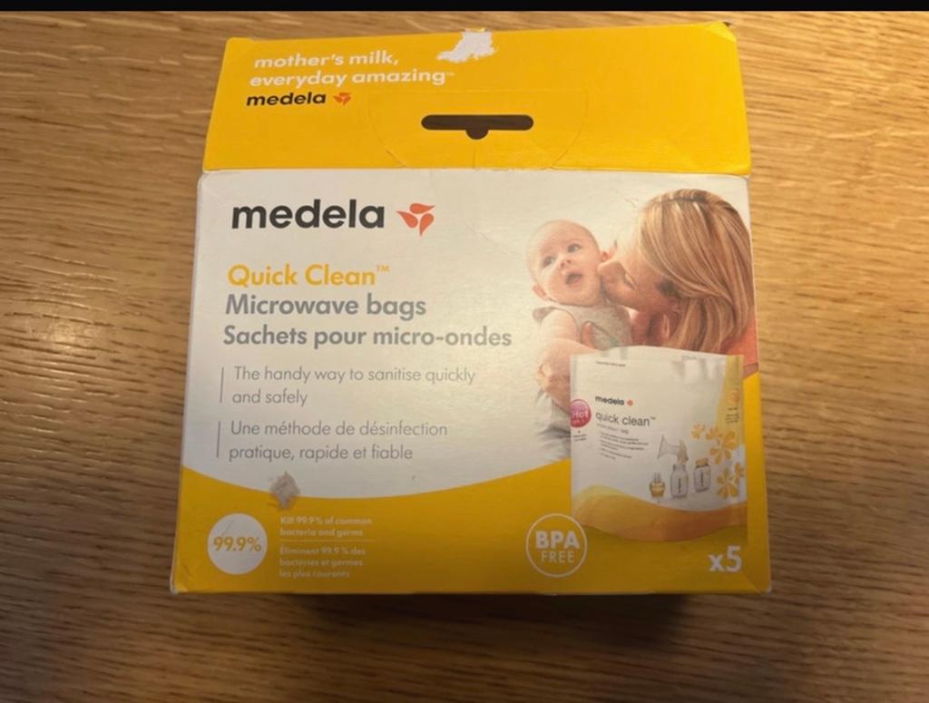 Medela Quick Clean Magnetron Sterilisatiezakken (3 stuks), Ophalen of Verzenden, Nieuw, Sterilisator