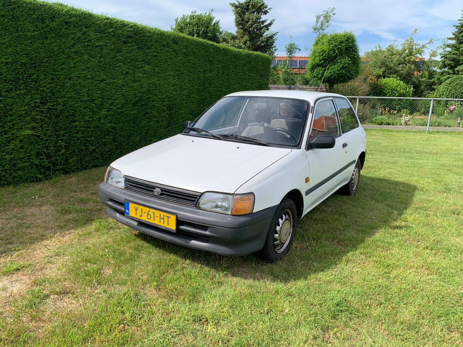 Toyota Starlet 1.3 XL AUT 1990 Wit, Auto's, Toyota, Particulier, Starlet, Benzine, Hatchback, Automaat, Origineel Nederlands, Wit