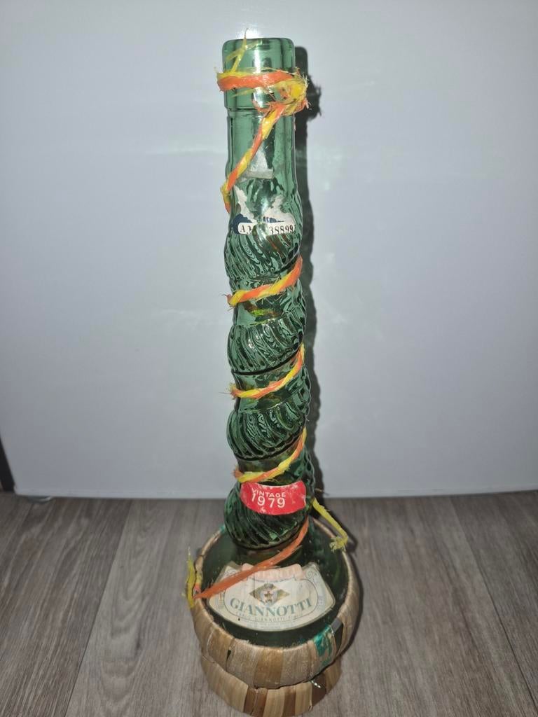 Vintage Giannotti Chianti Fles 1979 - Decoratief, Antiek en Kunst, Antiek | Glas en Kristal, Ophalen of Verzenden