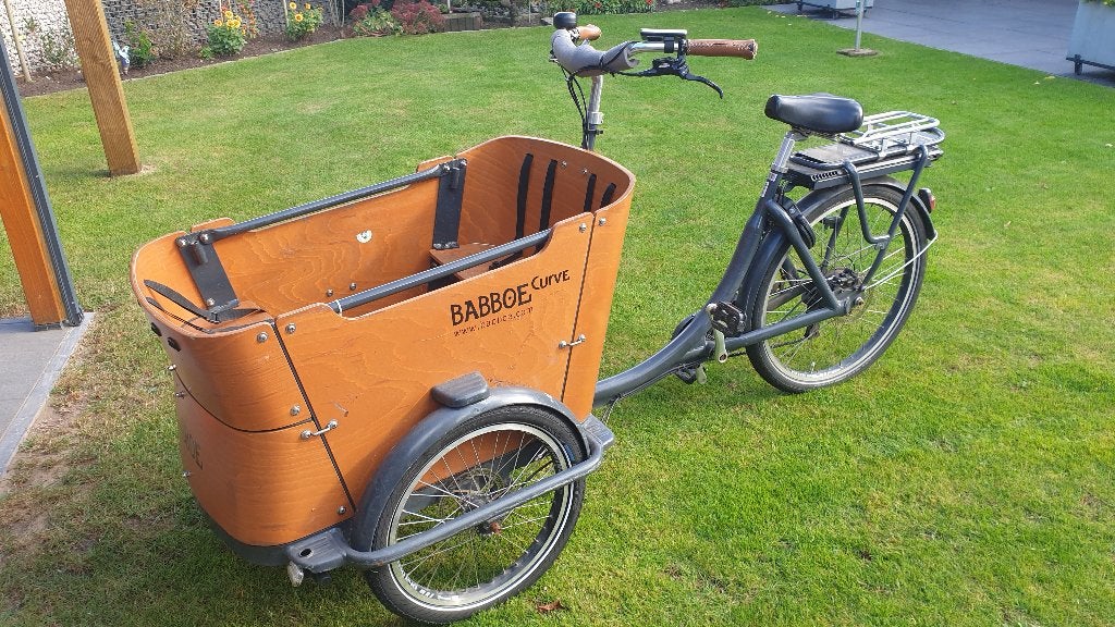 Babboe Bakfiets te koop, Fietsen en Brommers, Gebruikt, 3 kinderen, Elektrisch, Ophalen