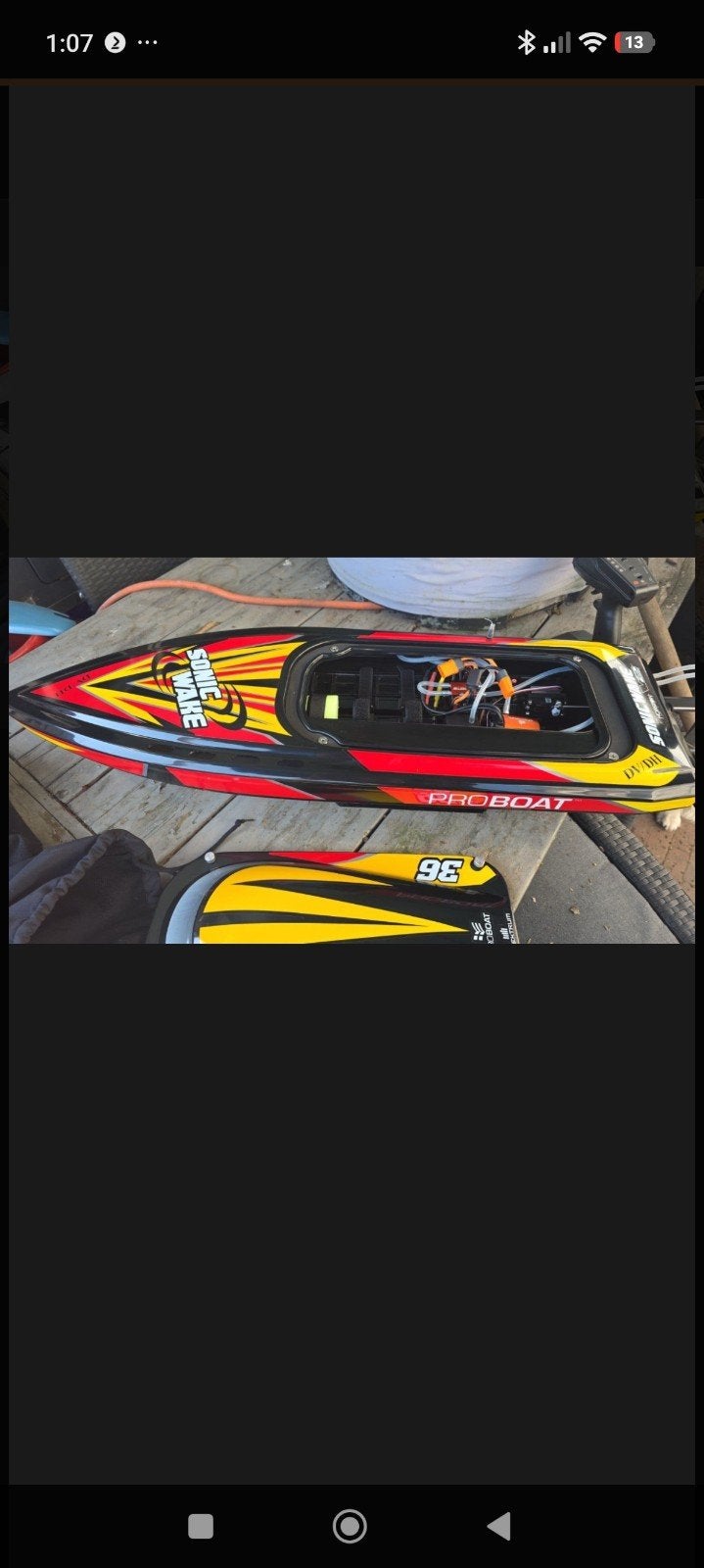 RC Pro Boat Sonic Wake 36 ZGAN - 90 km/u RC boot, Ophalen, Zo goed als nieuw