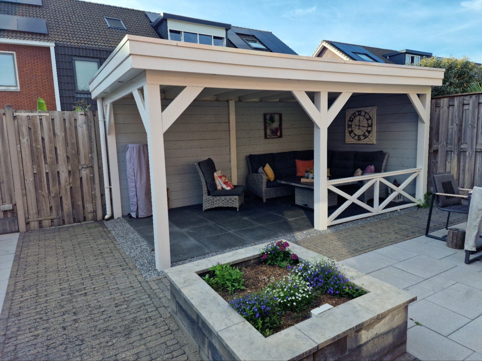 Overkapping van Douglas hout. 5.35m bij 3.00m, Tuin en Terras, Overkappingen, Veranda, Ophalen of Verzenden