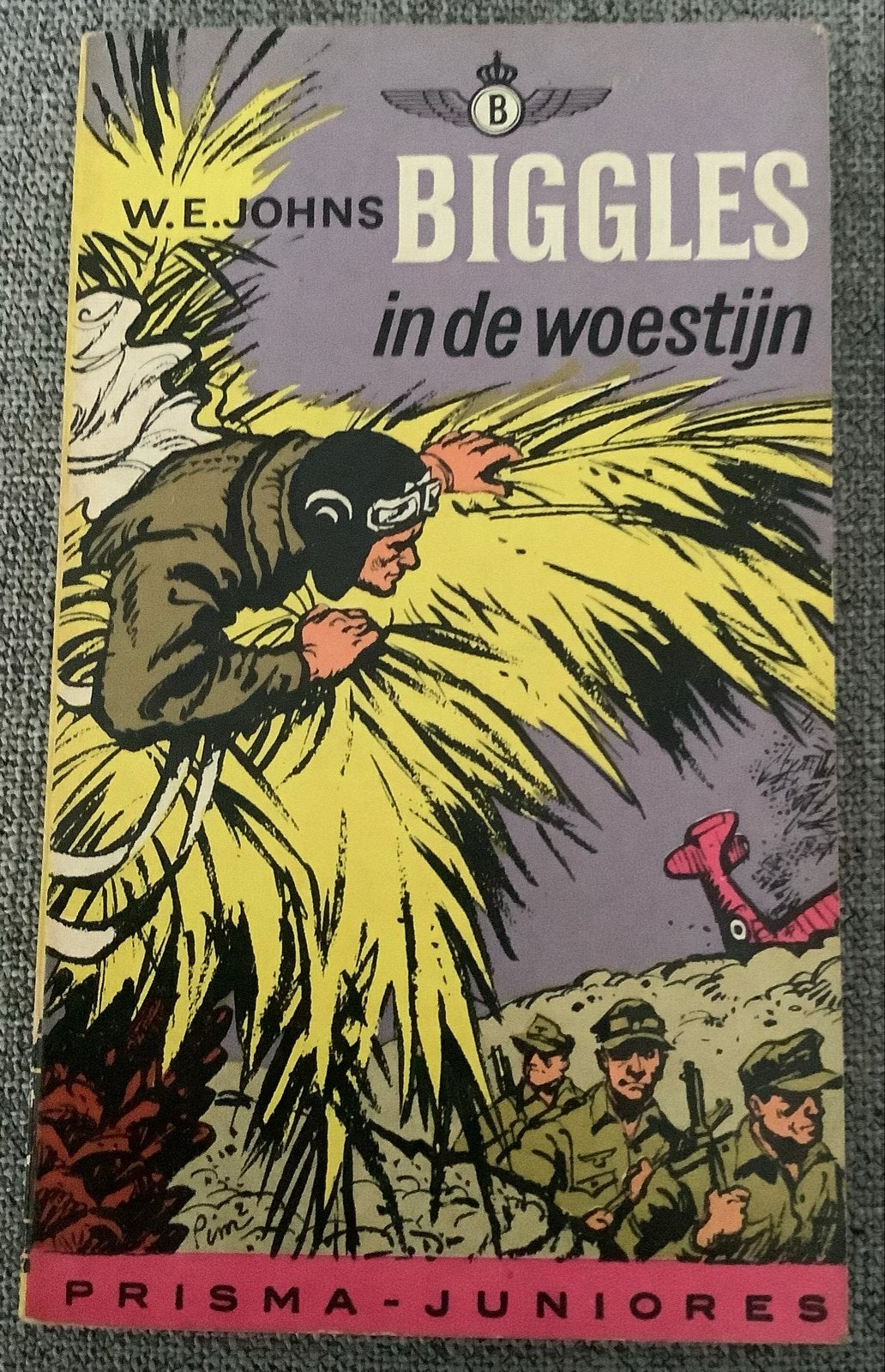 Biggles in de woestijn - Junior pocket uit 1962 (W.E. Johns), Ophalen of Verzenden, Zo goed als nieuw, Fictie