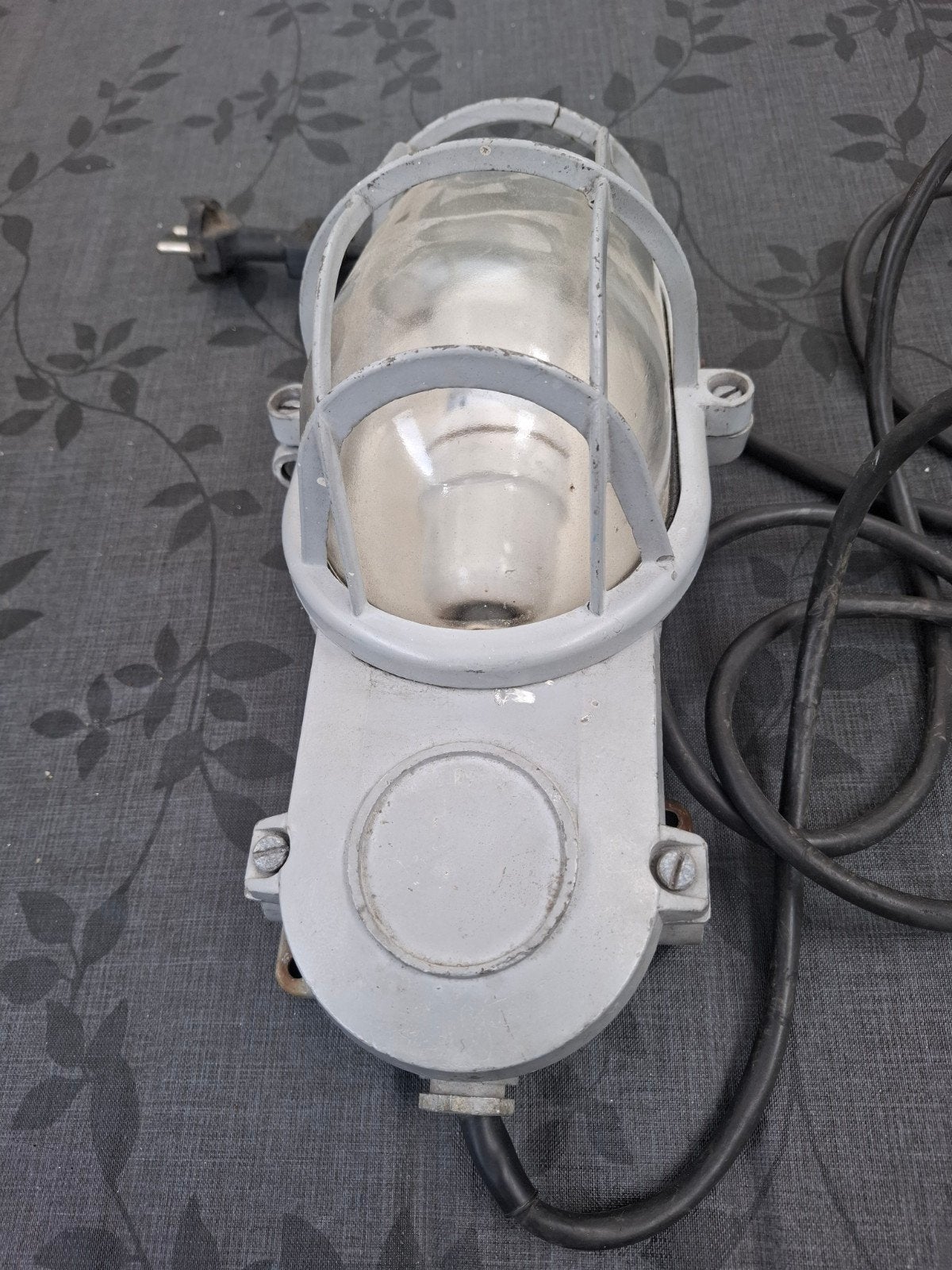 Vintage industriële wandlamp - Grijze scheepslamp, Ophalen