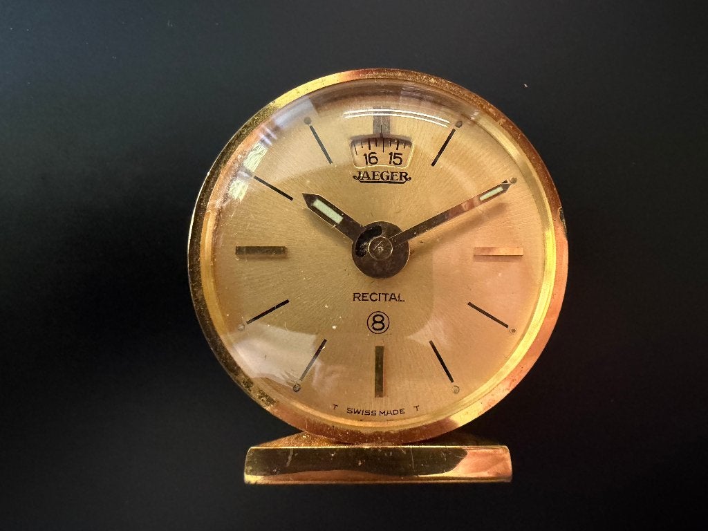 Jaeger-LeCoultre Recital 8 reiswekker, Antiek en Kunst, Ophalen of Verzenden