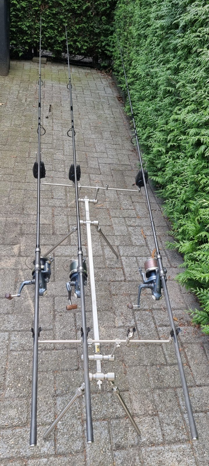 Daiwa molens en Shimano hengels - Complete set, Ophalen, Gebruikt