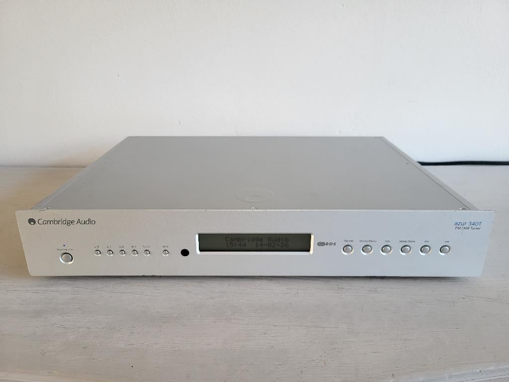 Cambridge Audio Azur 340T Mat-Silver AM/FM Stereo Tuner, Ophalen of Verzenden, Zo goed als nieuw