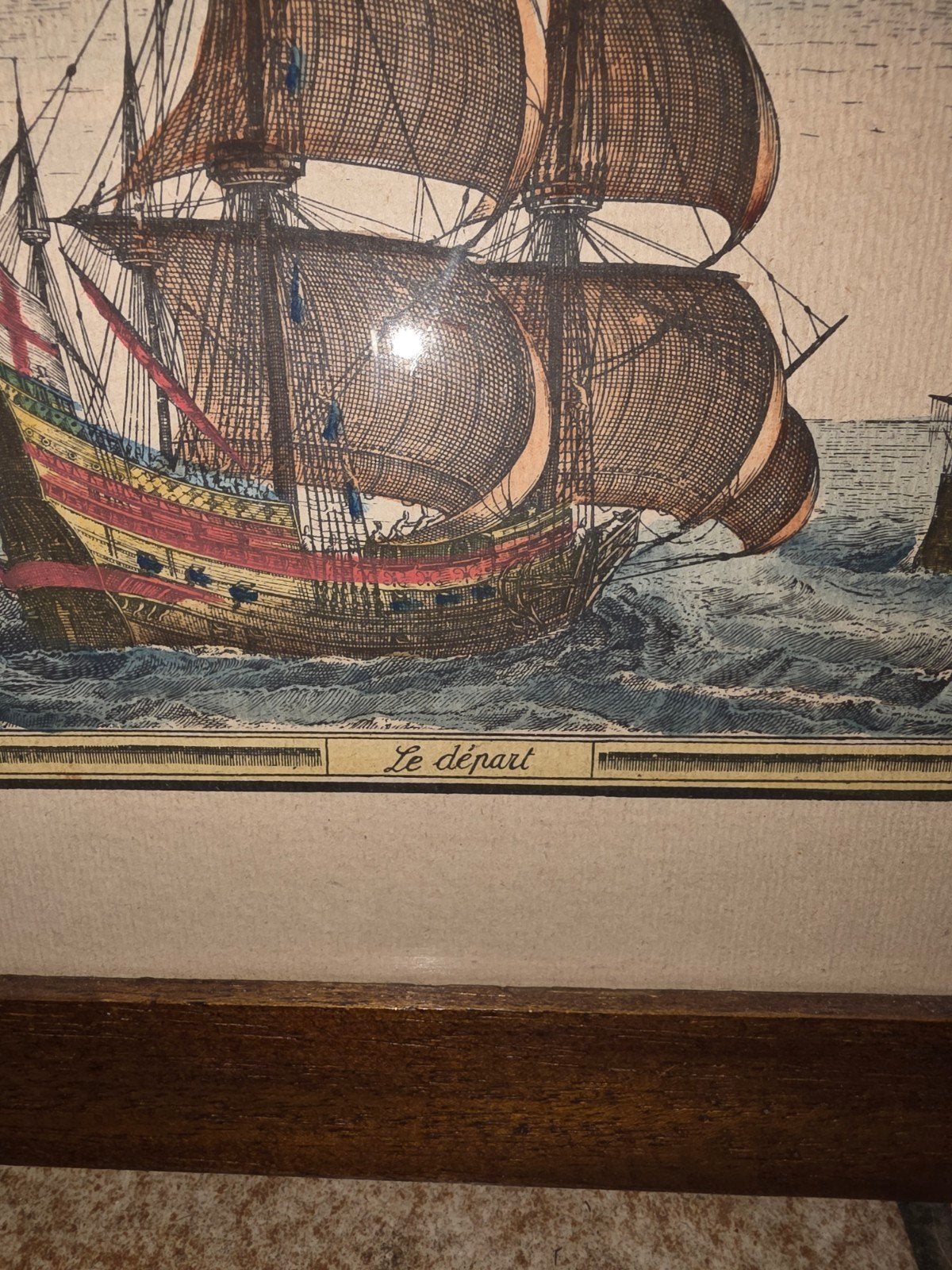 Gravure ets schip voc, Ophalen of Verzenden