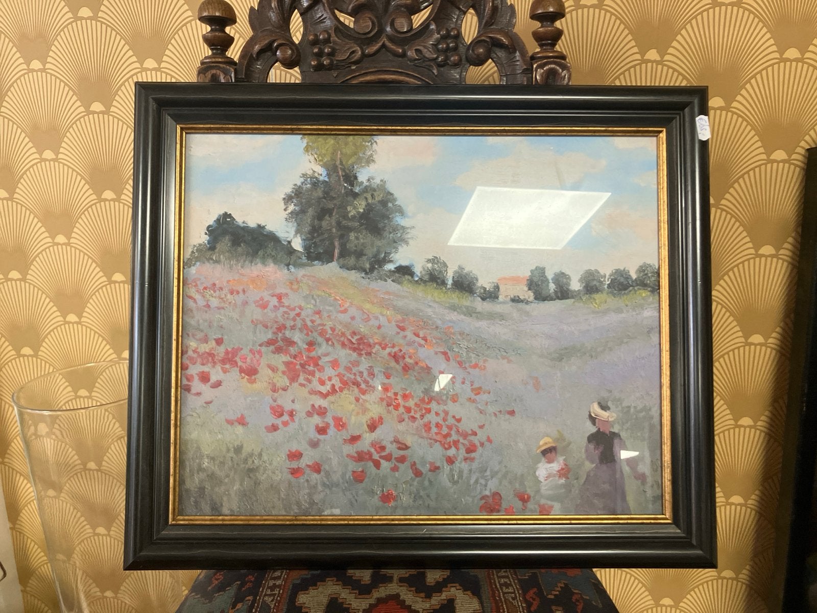 Schilderij: Klaprozenveld met figuren, stijl Monet, Ophalen