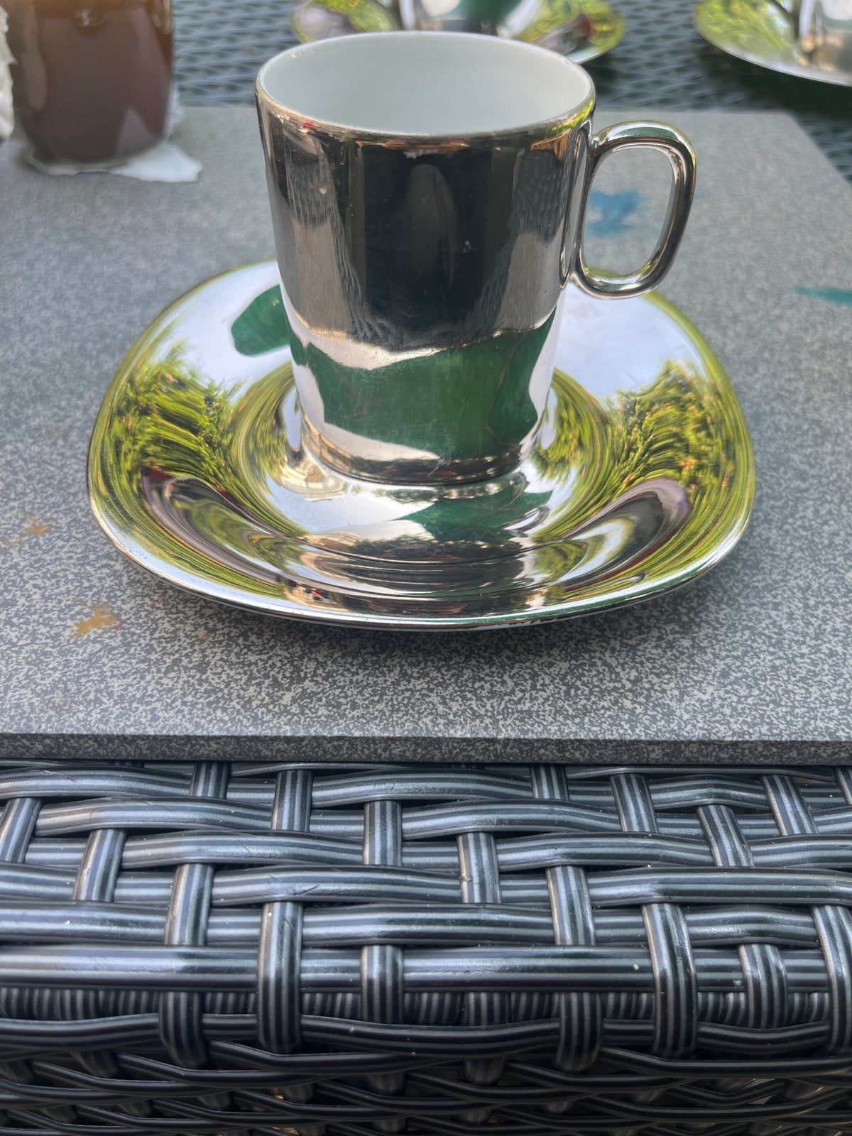 Vintage Suisse Langenthal Espresso Kop en Schotel, Ophalen