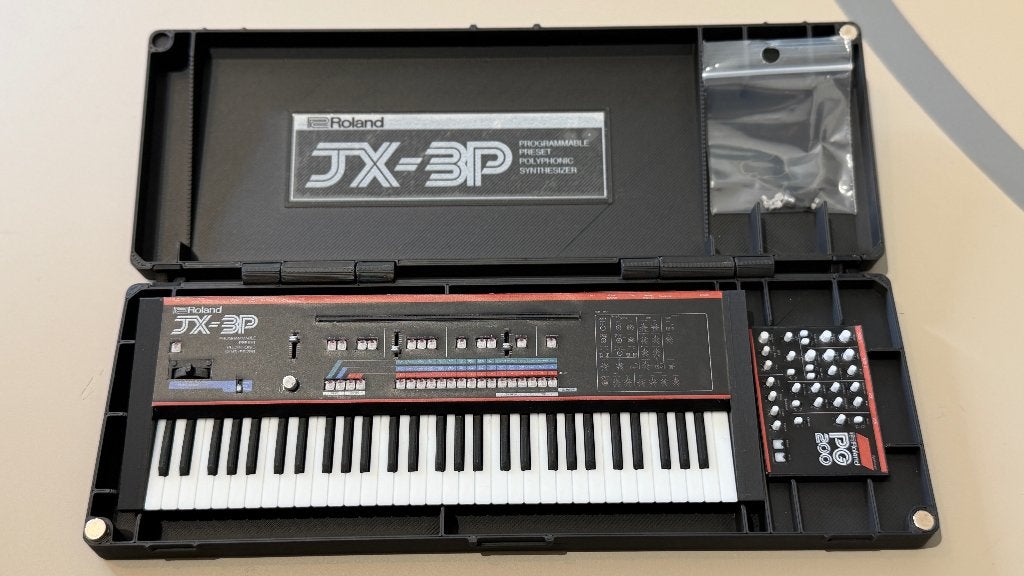 Roland JX-3P 3D-miniatuur synthesizer, Ophalen of Verzenden, Nieuw, Overige aantallen, Roland