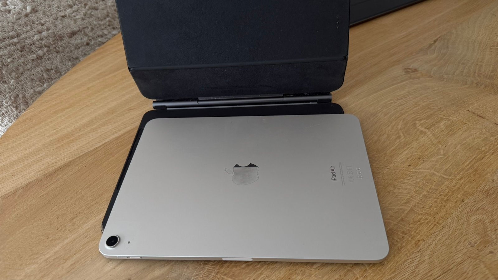 Apple iPad Air Sterrenlicht (2022) 256 GB + Magic Keyboard, Computers en Software, Ophalen, Rose Goud, Apple iPad Air, 11 inch