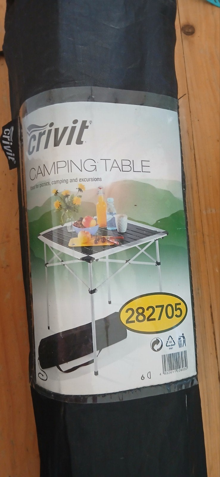 Crivit Campingtafel - Compact en Handig (70x70x70), Caravans en Kamperen, Ophalen, Campingtafel
