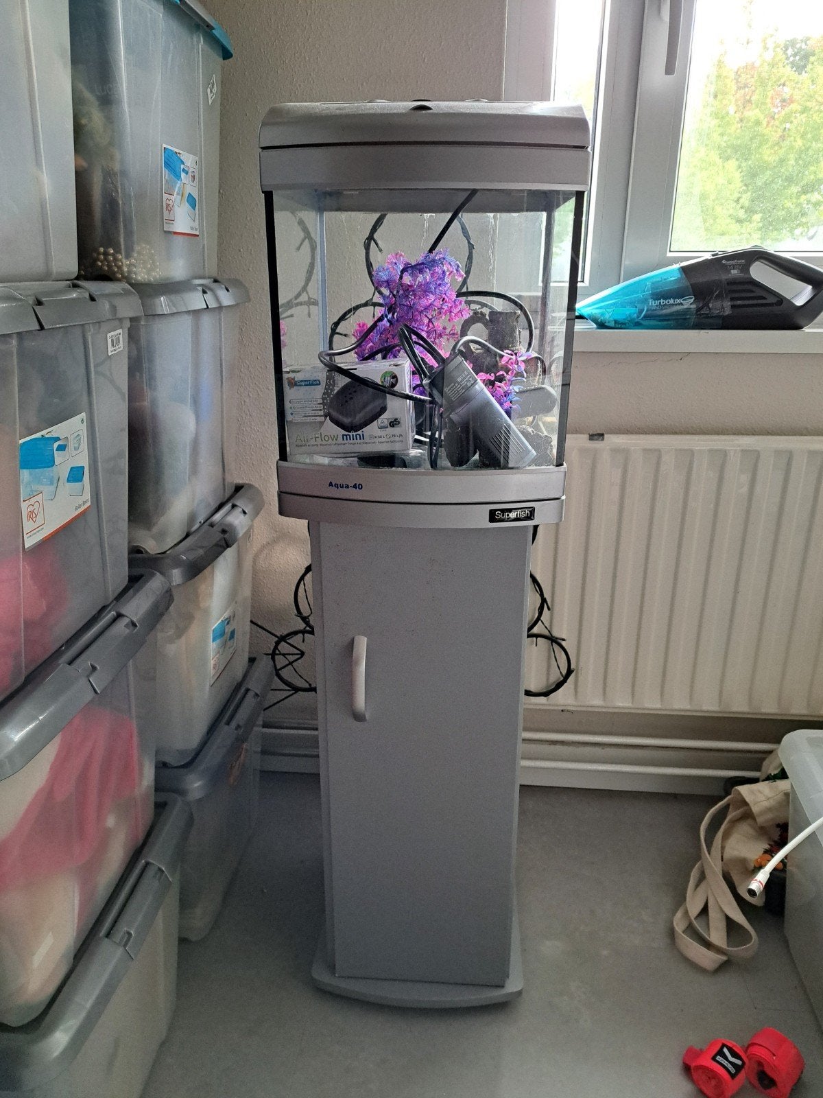 aquarium aqua 40 op zuil, Ophalen, Gebruikt, Leeg aquarium