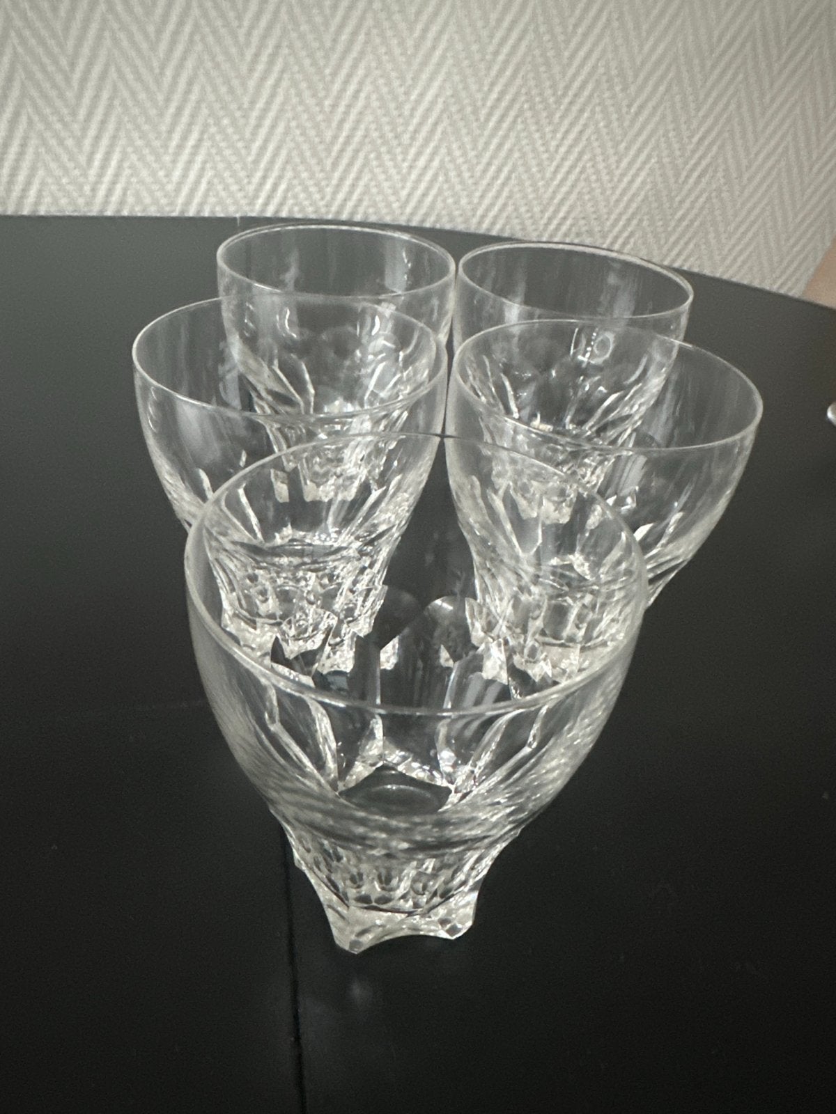 Set van 5 kristallen  glazen van Julien, Antiek en Kunst, Ophalen of Verzenden