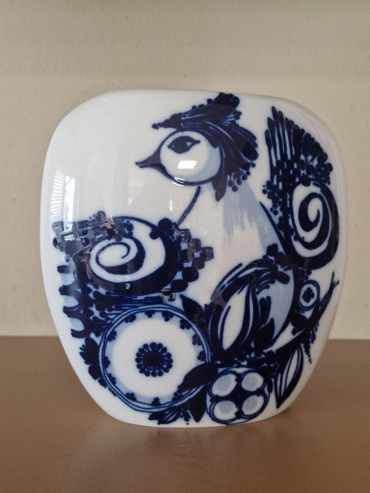 Rosenthal Studio-Linie Porseleinen Vaas met Blauw Decor, Antiek en Kunst, Antiek | Vazen, Ophalen of Verzenden