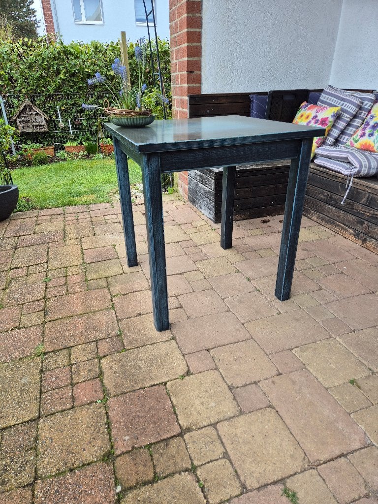 Bistro tafels en stoelen, Ophalen, Gebruikt, 50 tot 100 cm, Vierkant