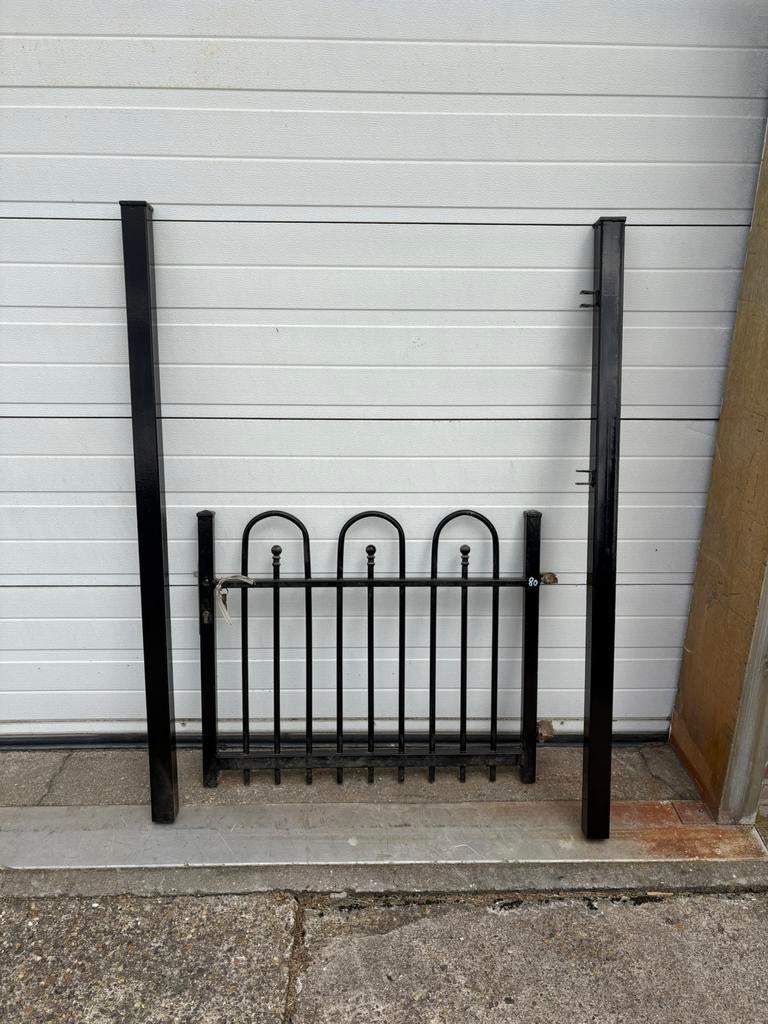 Sierlooppoortje 80cm hoog 1m doorgang, Ophalen, Zo goed als nieuw, Minder dan 100 cm, Draaipoort