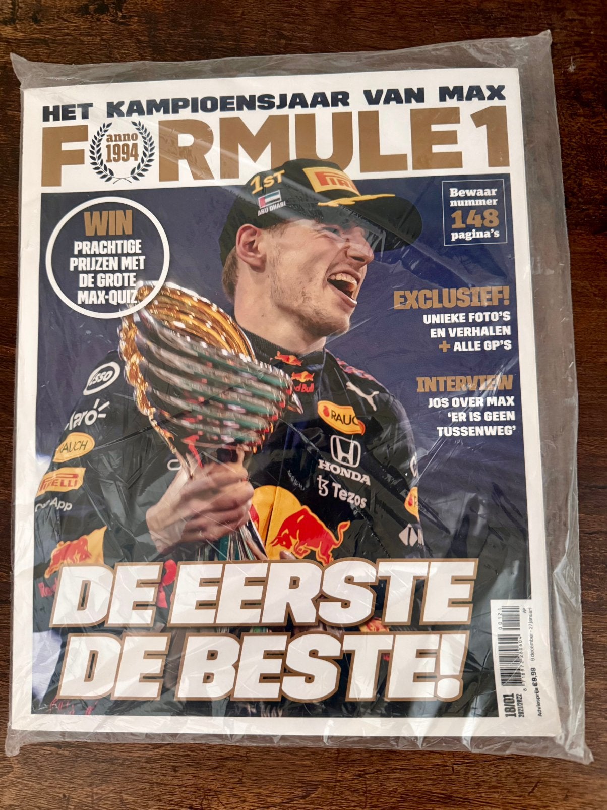 Formule 1 2021 Max Verstappen 1e wereldkampioen jaaroverz +, Ophalen, Zo goed als nieuw, Sport en Vrije tijd