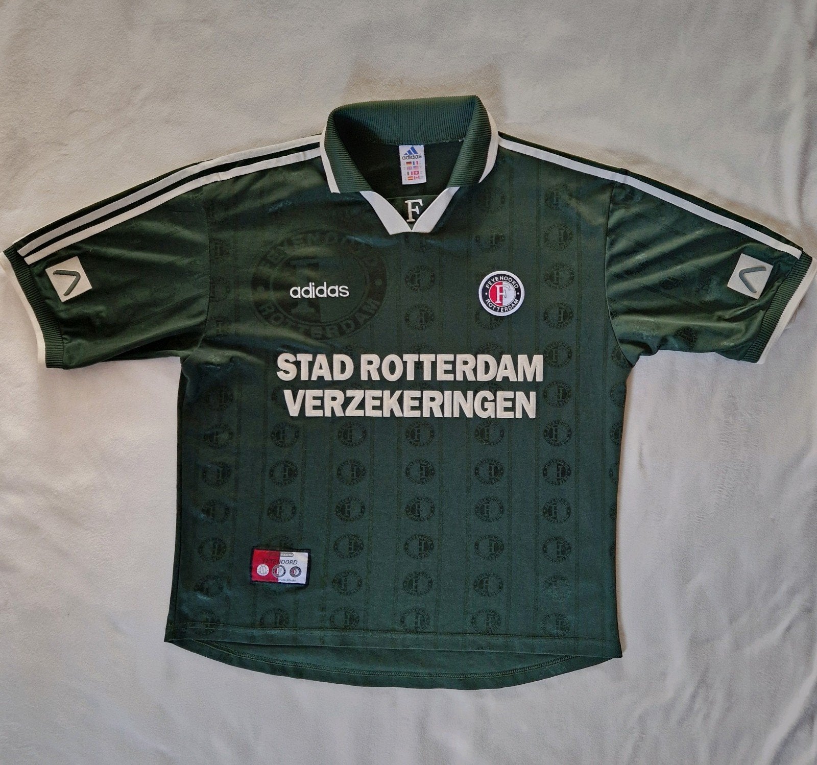 Feyenoord uitshirt 1997 1998 Rotterdam, Zwart, Maat 56/58 (XL), Ophalen of Verzenden, Zo goed als nieuw