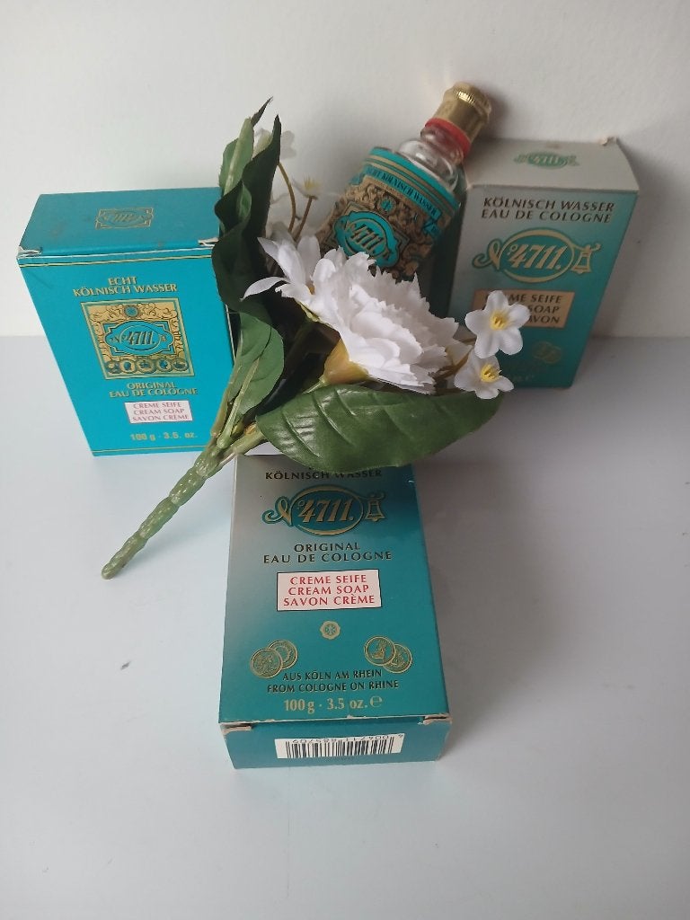 " Bloemenbouquet " 4711 echt Kölnisch Wasser ..., Verzenden, Nieuw, Parfumfles, Gevuld