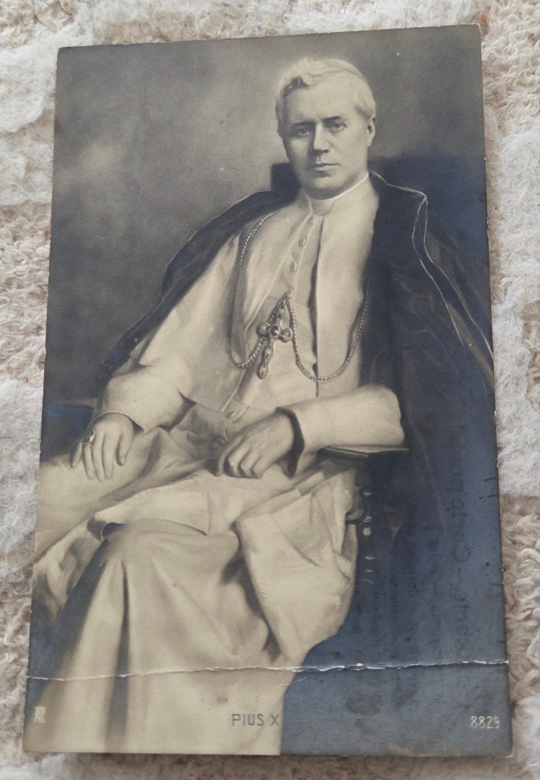 Oude ansichtkaart Paus Pius X - Weltpostverein, Verzenden, Voor 1920, Ongelopen, Overige thema's