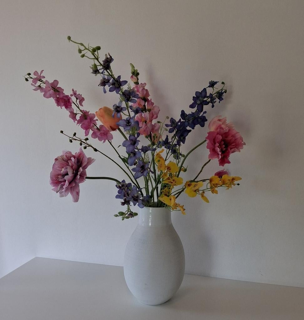 Silk-ka zijden boeket bloemen, Silkka kunstbloemen, Ophalen of Verzenden