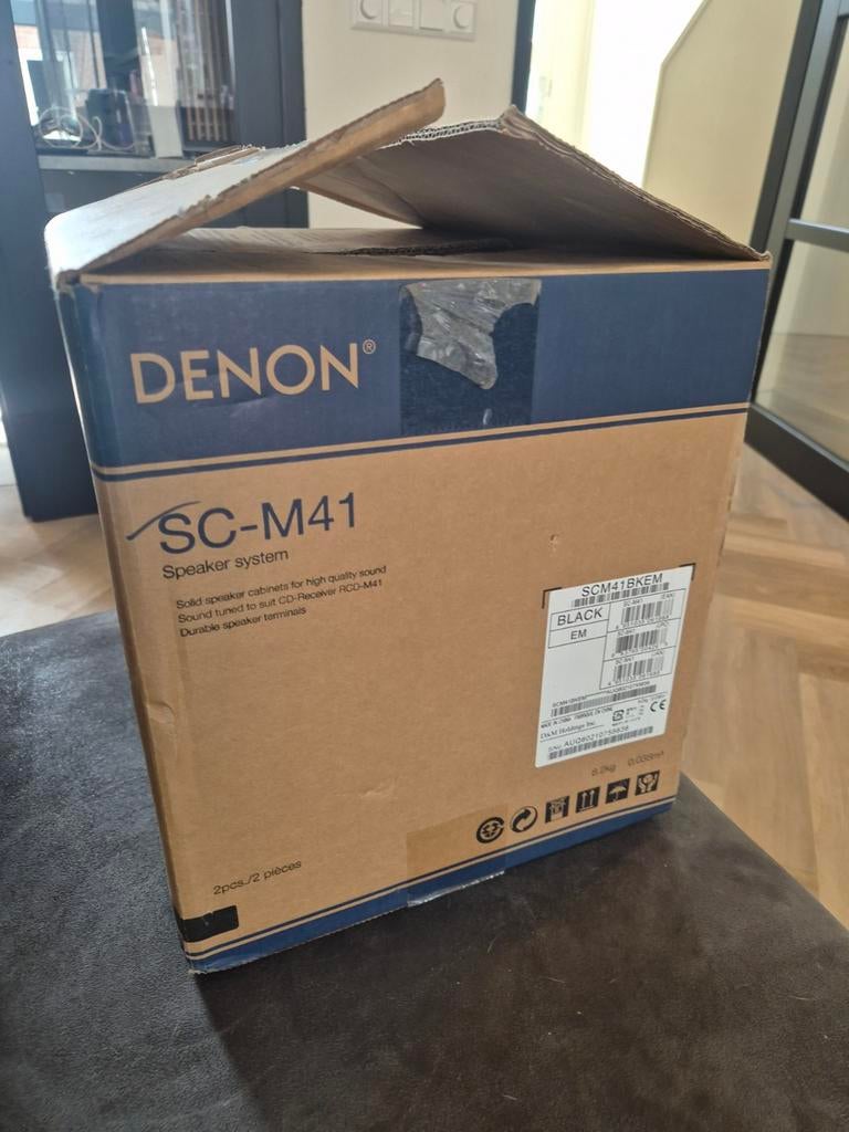 Denon SC-M41 Speaker Systeem - Zo goed als nieuw, Ophalen of Verzenden, Zo goed als nieuw, Minder dan 60 watt, Front, Rear of Stereo speakers