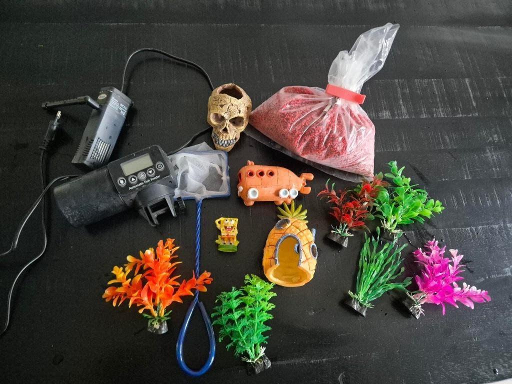 Aquarium decoratie, Dieren en Toebehoren, Ophalen, Zo goed als nieuw, Aquariummeubel