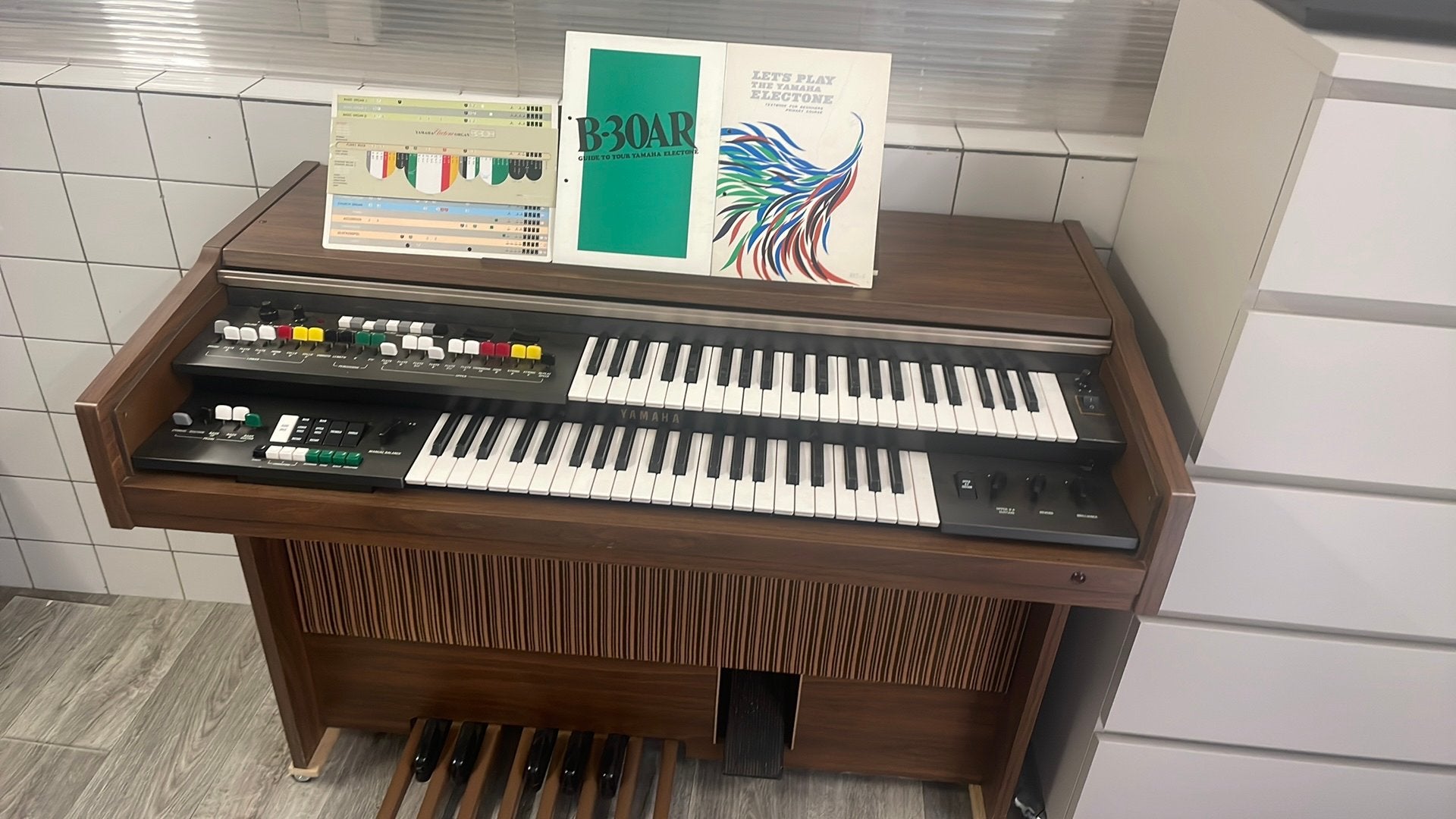 Yamaha Electone B30AR met orgelkruk, Muziek en Instrumenten, Orgels, Ophalen, Gebruikt, 2 klavieren, Orgel