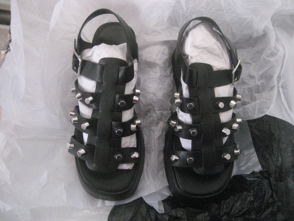 gothic spikes asos design schoenen maat 38, Schoenen met lage hakken, Zwart, Nieuw, Ophalen of Verzenden